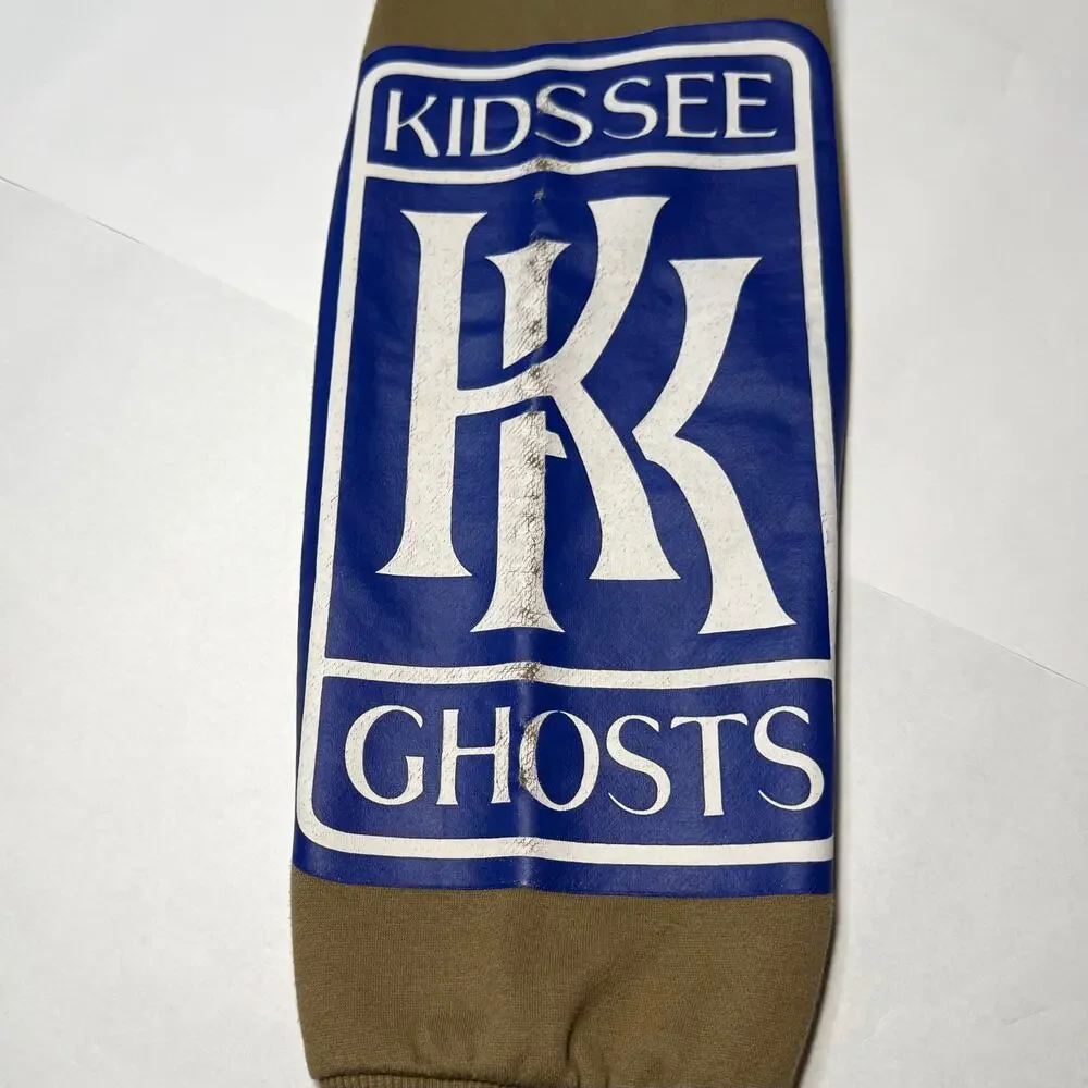 Copied - Lucky me I See Ghost tan long sleeve crewneck shirt size L